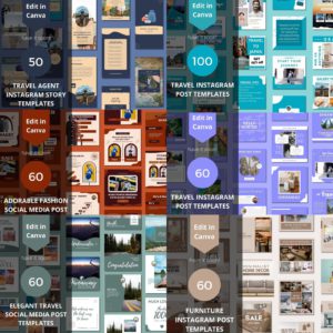 3500+ Canva Editable Social Media Templates Mega Bundle for – Instagram, Facebook, Pinterest & Business Marketing Designs and More