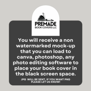 Mystery eBook Mockup, Thriller eBook Cover, Blank iPad mock, Bookstagram Advertising, Canva,