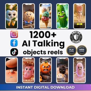 1200+ Viral AI Talking Videos Bundle | Faceless Content for TikTok