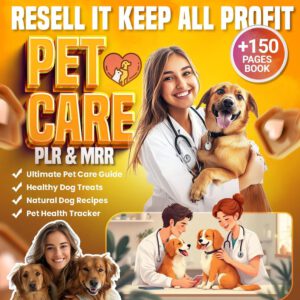 Pet Care Planner Bundle | Printable Pet Planner | PLR & MRR Resell Rights | Digital Download