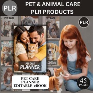 Pet Care Planner Bundle | Printable Pet Planner | PLR & MRR Resell Rights | Digital Download