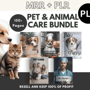 Pet Care Planner Bundle | Printable Pet Planner | PLR & MRR Resell Rights | Digital Download